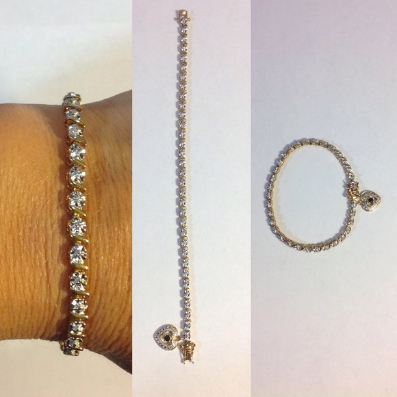 Sterling Silver Jewelry - Sapphire Dangle Heart Sterling Silver Bracelet